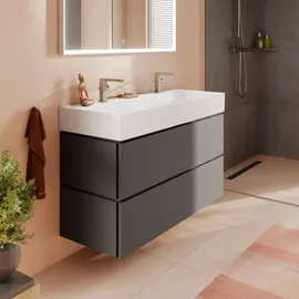Hansgrohe Waschtischunterschrank 2 Auszüge 118 x 47 x 62 cm Schiefergrau Matt