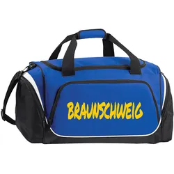 multifanshop Sporttasche - Braunschweig - Textmarker - Druck gelb - Tasche