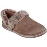 SKECHERS Cozy Campfire - FRESH Toast Damen-Slipper, Dark Taupe, 8