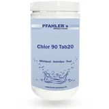 Chlortabletten 1 kg langsam löslich Chlor 90/20 Pool Whirlpool Chlor Tabletten Made in Germany Chlortabletten zur Dauerchlorung für alle Wasserhärten