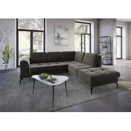 sit&more Ecksofa SIT & MORE "Bendigo L-Form", grau (anthrazit), B:258cm H:87cm T:226cm, Sofas, Ecksofa, inklusive Sitztiefenverstellung, Bodenfreiheit 15 cm, in 2 Fußfarben