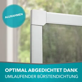 APANA Insektenschutz Fenster 40 x 60 cm braun