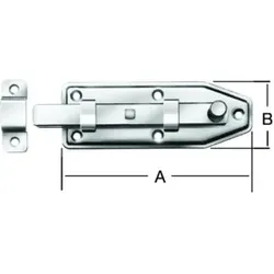 VORMANN Fensterriegel mit Schlaufe, gerade B22xL40xS1mm Stahl verzinkt