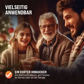 monzana LED-Lichterkette Eiszapfen 10 m Weiß
