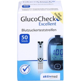 Gluco Check GlucoCheck Excellent Teststreifen, 50 St. Teststreifen (Teststreifen)