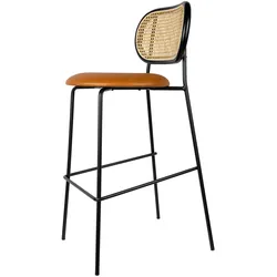 Studio Zondag - Rabbit Barhocker, Esche schwarz / Gestell chrom