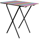 [en.casa] Klapptisch Cavallino 60x40x57 cm Mehrfarbig