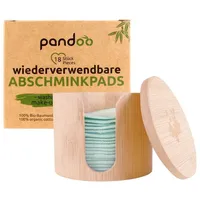 pandoo Abschminkpads waschbar 1-lagig weiß, 18 St.