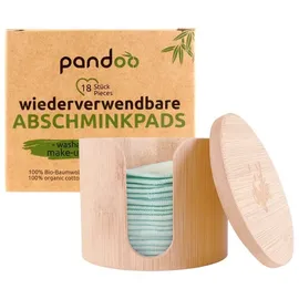 pandoo Abschminkpads waschbar 1-lagig weiß, 18 St.