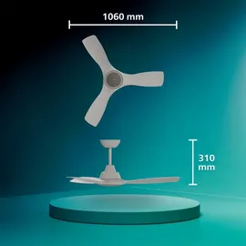 Philips Olas 132 cm 30 W Weiß