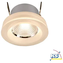 KapegoLED LED Deckeneinbauleuchte COB 68 ACRYL, 6.5W, 30°, Aluminium, Silber, satiniert, 2700K D-565195