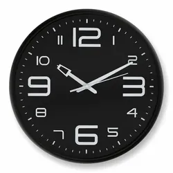 K&L Wall Art Wanduhr, HxT: 38,5 x 5 cm, schwarz, ohne ink. Batterie