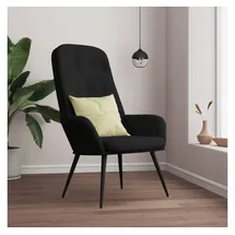 vidaXL Relaxsessel Schwarz Samt 0 x 0 x 0 cm Schwarz