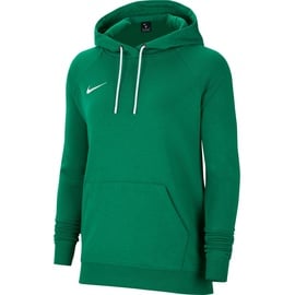 Nike Damen Team Club 20 Hoodie Women Kapuzenpullover, Pine Grün / Weiss Weiss, L