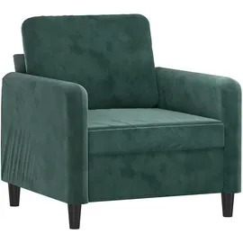 vidaXL Sessel Dunkelgrün Samt 78 x 80 x 60 cm Grün