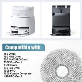 VIEWALL 10 Stück T50 Wischtücher für Saugroboter