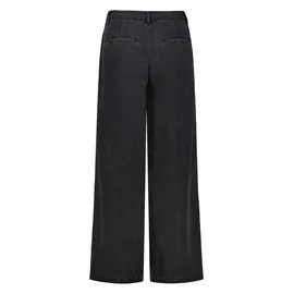 Zero Stoffhose mit weitem Bein Schwarz 40