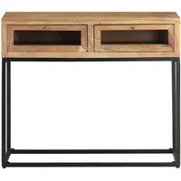 VidaXL Konsolentisch 90x35x76 cm Massivholz Akazie