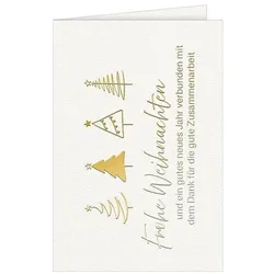 5 Stück  D.T.Weihnachtskarten Gute Zusammenarbeit 9004546553908 Head