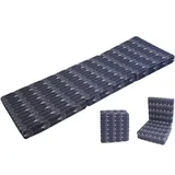 sun garden sun garden Faltmatratze Salsa 190 x 65 cm blau mit Fächermuster Matratze Gästebett