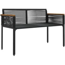 vidaXL Gartenbank 117 x 54 x 74,5 cm Schwarz/Türkis