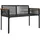 vidaXL Gartenbank 117 x 54 x 74,5 cm Schwarz/Türkis