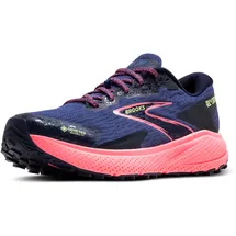 Brooks Divide 5 GTX Damen Grey Blue/Pink/Lime 37,5