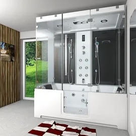 SeniorBad K88-SW-EH-C-EC-EA Kombination Badewanne Dusche 180 x 100 cm