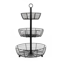 Auroni Etagere Etagere Infinite 3 Etagen großen Obsttellern zur Präsentation, Top aktuell Ø 29 cm x 48 cm