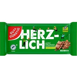 GUT&GÜNSTIG HERZLICH Schokolade 100,0 g