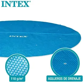 Intex Solarabdeckplane blau Ø 244 cm