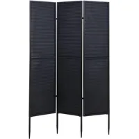 Mendler Garten-Paravent HWC-J14, Raumteiler Trennwand Sichtschutz, Metall 200x121cm ~