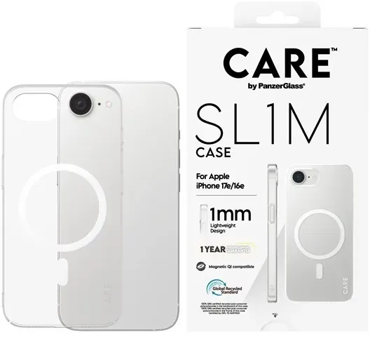 SL1M Case Transparent w. MagSafe iPhone 17e | 16e
