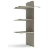 rauch Inneneinteilung Zubehör für Rauch-Schwebetürenschränke ORANGE, Breite 88 cm, Tiefe 51 cm mit 3 Einlegeböden und 1 Kleiderstange beige