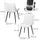 Vicco Esszimmerstuhl Ravlo Polyester beige/schwarz 2er Set