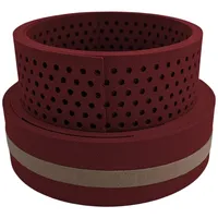 zaun|zu® Sichtschutzstreifen 255 x 19 cm Rot Kunststoff 2 St.