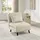 Atlantic Home Collection Sessel Robby Strukturbezug 190 x 75 x 75 cm Beige mit Schlaffunktion