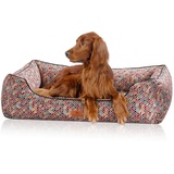 Knuffelwuff Orthopädisches Hundebett Marrakesch XL 105 x 75cm - Abnehmbarer Bezug - waschbar - für große, mittelgroße und kleine Hunde