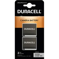 Duracell DRGOPROH4-X2 GoPro 1160 mAh 3,8 V, Lithium-Ion Li-Ion Akku (Kamera Akku), Kamera Stromversorgung, Schwarz