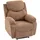 Homcom Fernsehsessel mit Liegefunktion Leinenoptik 88 x 102 x 93 cm Grau mit Kissen