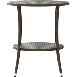 vidaXL Gartensessel 58,5 x 27 x 58,5 cm braun 2 St.