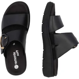 remonte Pantolette Wechselfußbett für Damen, Schwarz Größe 38