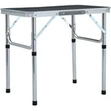 vidaXL Campingtisch Klappbar Grau