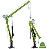 Baumarktplus Pickup Kran Stahl Tragkraft 900 kg 360° drehbar mit Seilwinde hydraulischer Heber Ladekran Hebekran