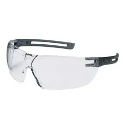 uvex x-fit Schutzbrille, kratzfest, chemikalienbeständig 9199085 , Farbe: grau / transculent