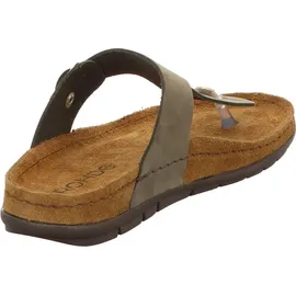 ROHDE Damen Zehentrenner Pantolette Leder Rodigo-D 5860, Größe:38 EU, Farbe:Grün