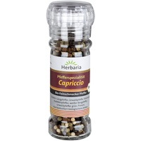 Herbaria Capriccio Pfeffermischung, 1er Pack (1 x 45 g Glasmühle) - Bio