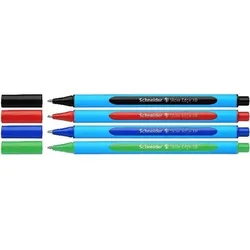 Schneider 152273 Slider Edge XB Kugelschreiber – 4er-Set in Stiftebox