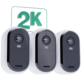 Arlo Essential 2K Outdoor Camera Gen2 weiß, 3er-Pack (VMC3350-100EUS)