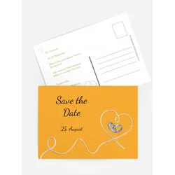 Save-the-Date Karten selbst gestalten mit Spruch und Fotos im Onlinedesigner bei Meine-Kartenmanufaktur.de